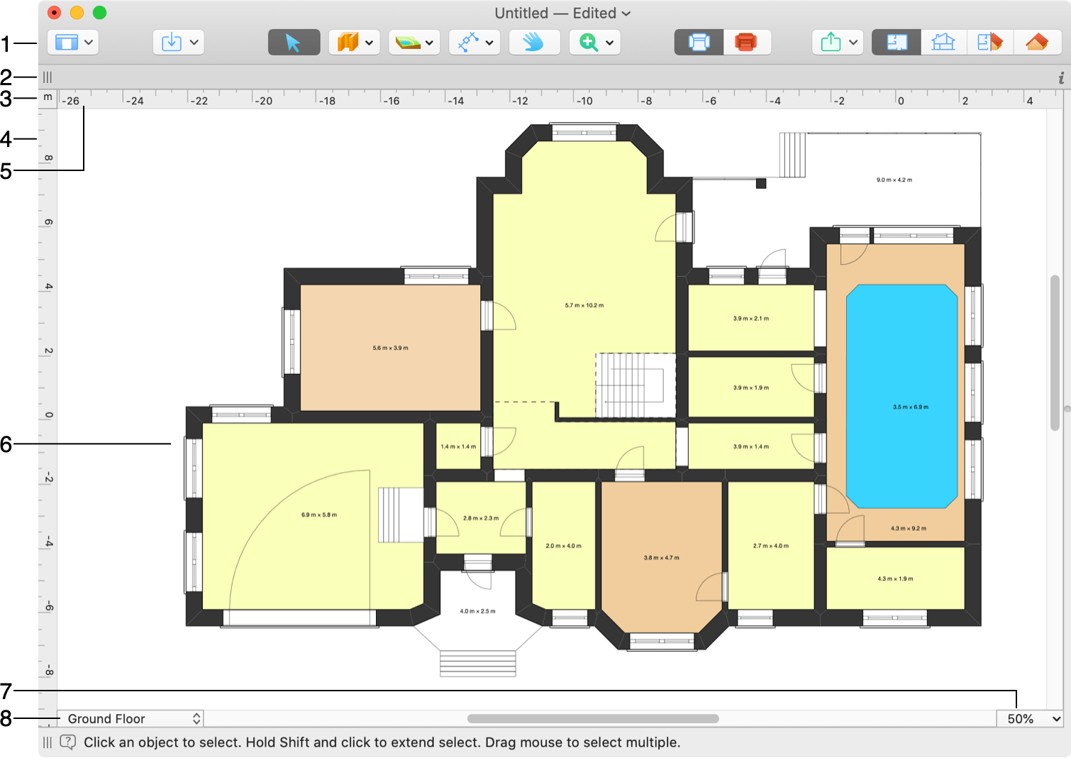 2D Plan view