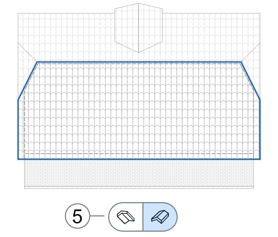 Show the opposite roof segment side