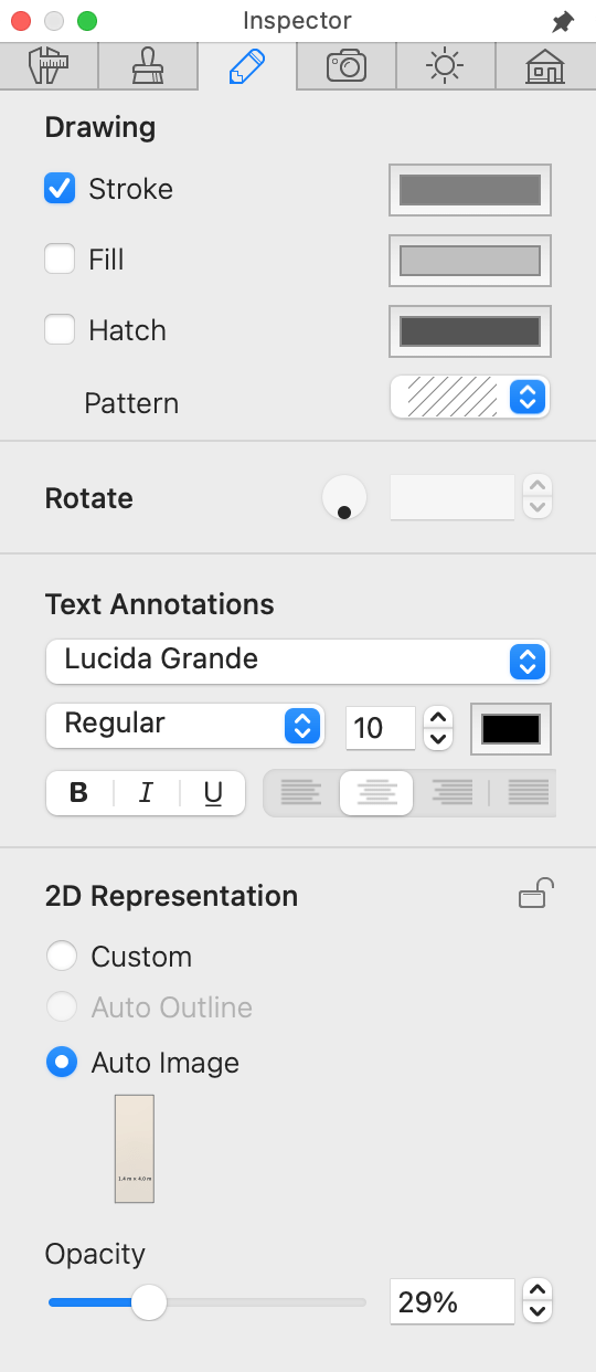 2D Properties int the Inspector