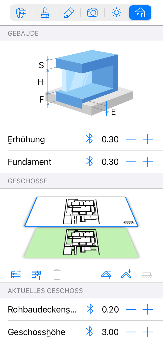 Die Vorschau der Grundstück-Ebene im Informationsfenster.