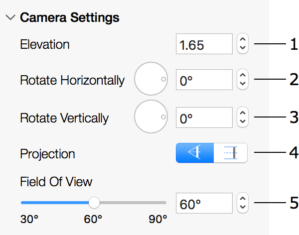 Camera Properties