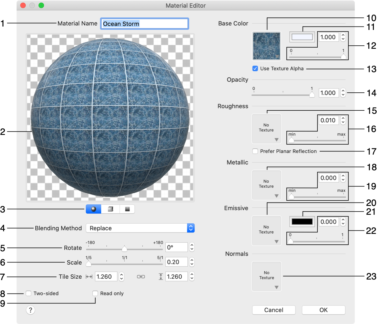 Material Editor