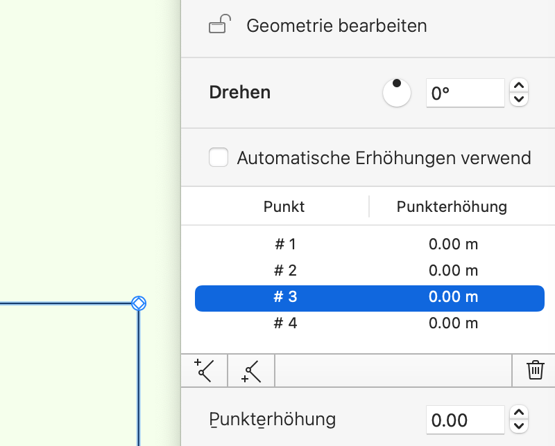 Das Informationsfenster mit einem ausgewählten Geländepunkt.