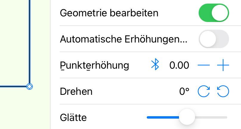 Das Informationsfenster mit einem ausgewählten Geländepunkt.